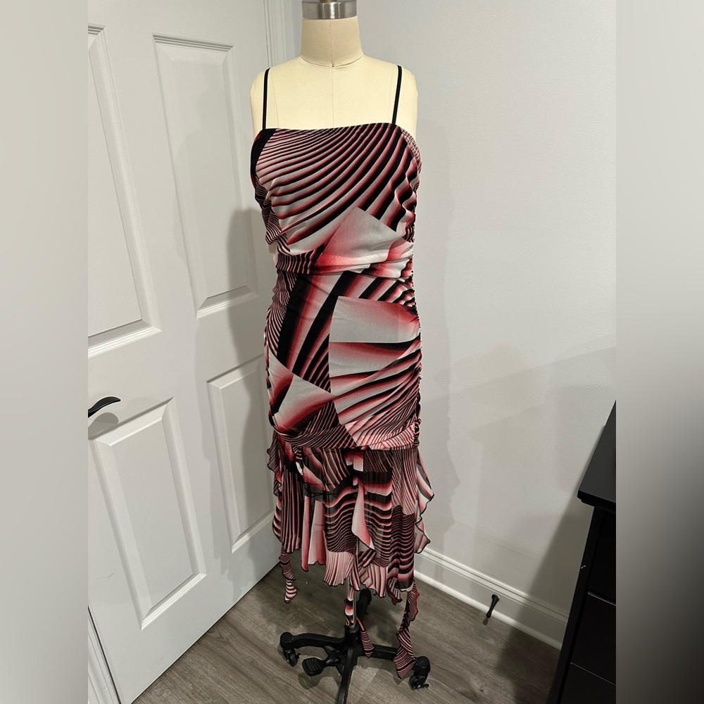 Abstract Strap Dress